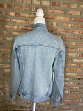 Load image into Gallery viewer, Men&#39;s Custom Distressed Denim Jean Jacket
