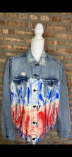 Load image into Gallery viewer, Men&#39;s Custom Distressed Denim Jean Jacket
